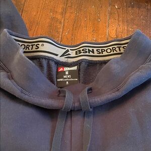 BSN Fleece lined Navy Sweatpants, size medium.
